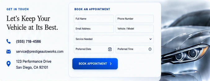 Contact section preview