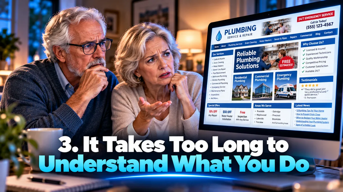 A confusing website where it is hard to understand what the business does