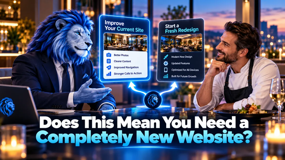 Do you need a completely new website — guidance from Blue Lion Websites
