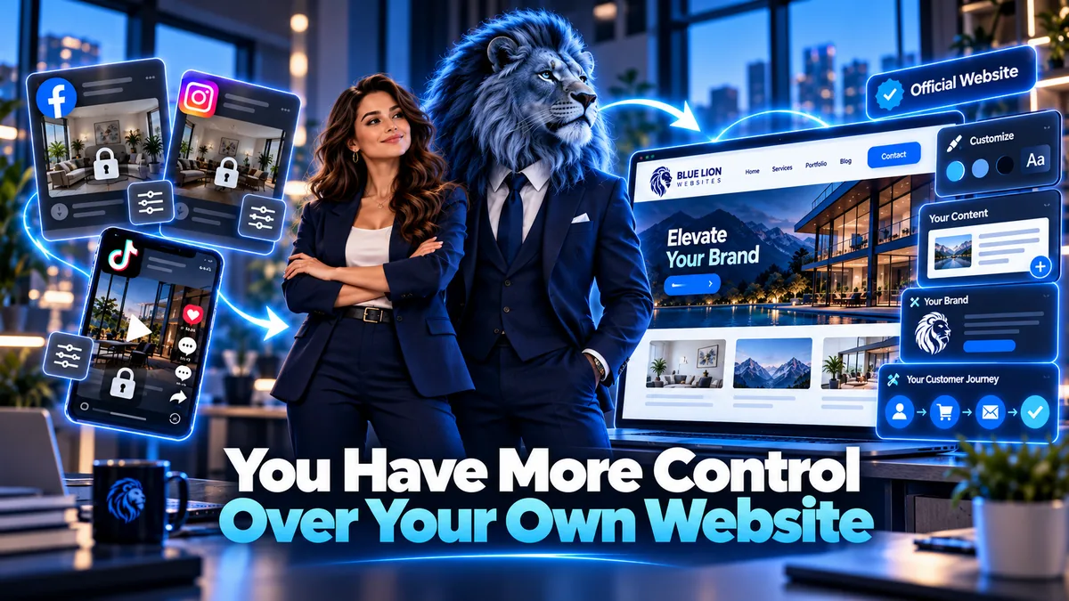Blue Lion Websites — no upfront website build payment